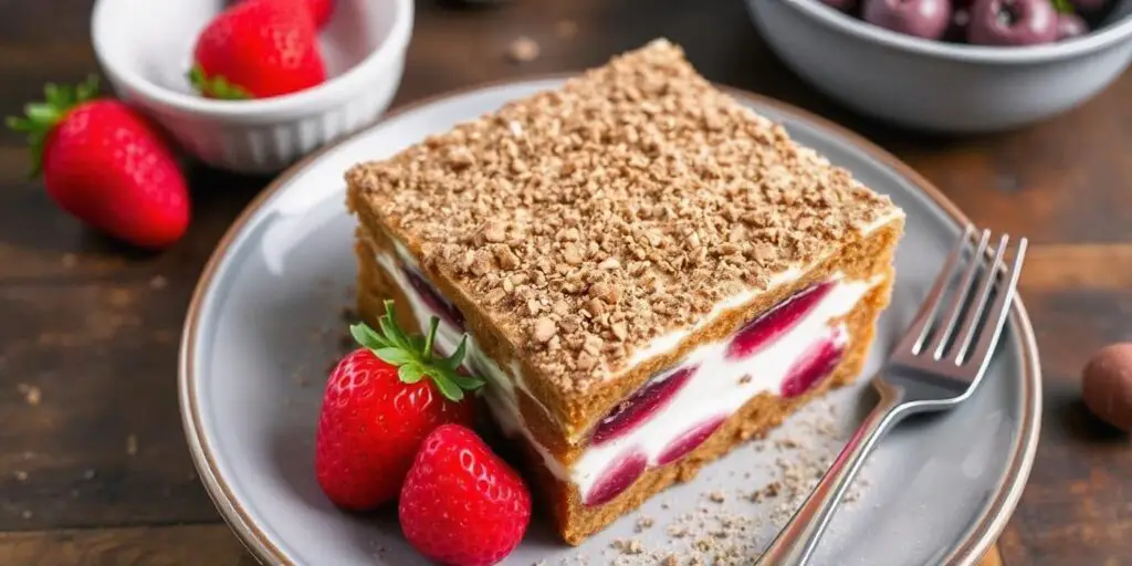 A variety of gluten-free dessert recipes, including cookies, cakes, and pies, displayed on a table.