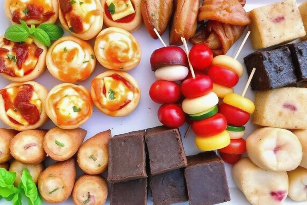 Assortment of gluten-free finger foods for parties