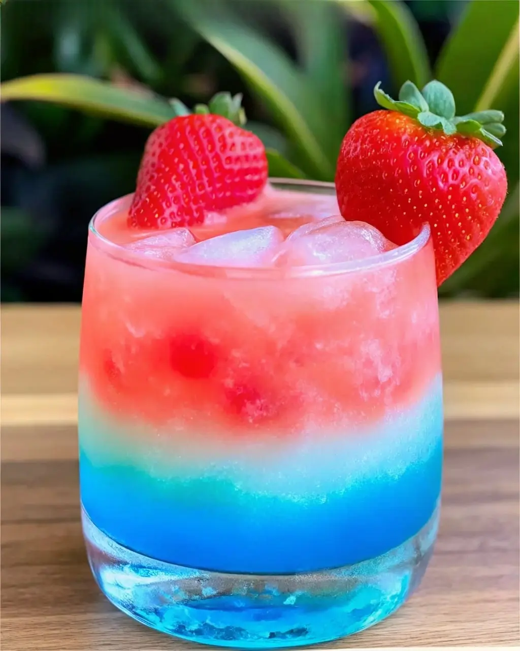 Patron Strawberry Blue Hawaiian Cocktail