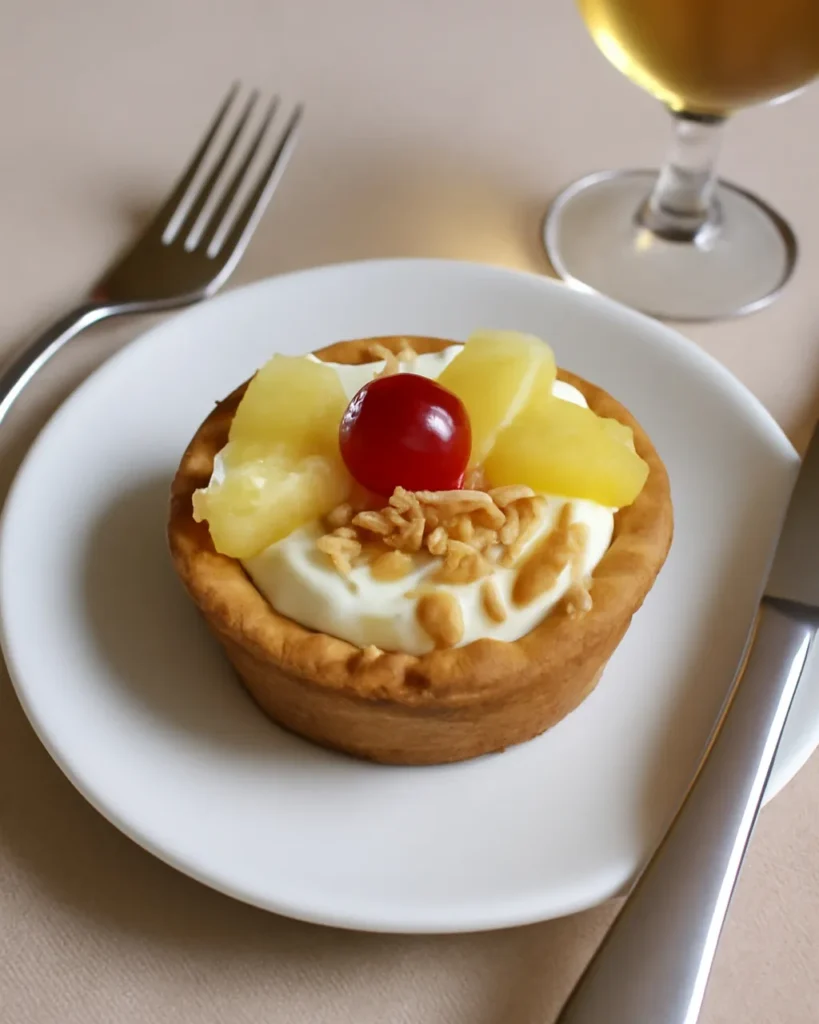 Piña colada cookie cups are quick, tropical treats with pineapple, coconut, and creamy filling, perfect for summer parties.
