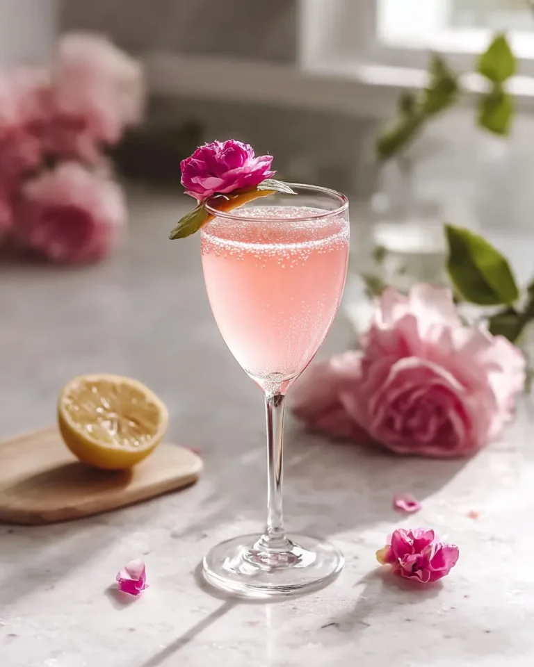 Blossoming Lemon Mocktail is a refreshing floral-citrus drink, easy to make and perfect for spring or summer celebrations.