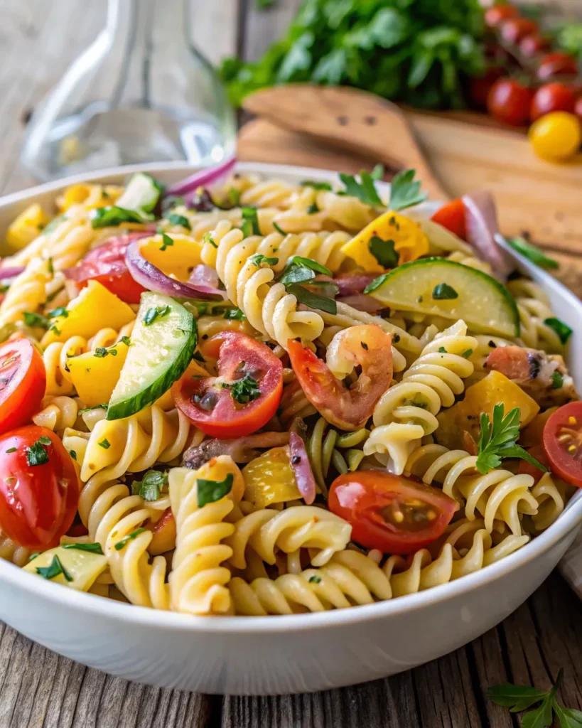 California Pasta Salad is a quick, colorful, and refreshing dish perfect for potlucks, meal prep, or sunny gatherings.