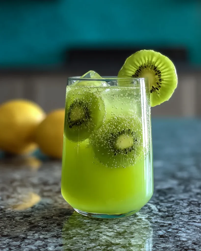 Tropical Kiwi Fizz Mocktail is quick, vibrant and irresistibly refreshing. A fruity, alcohol-free drink perfect for summer days.