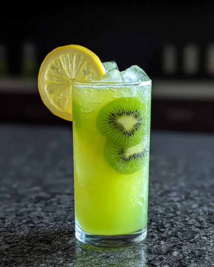 Tropical Kiwi Fizz Mocktail is quick, vibrant and irresistibly refreshing. A fruity, alcohol-free drink perfect for summer days.