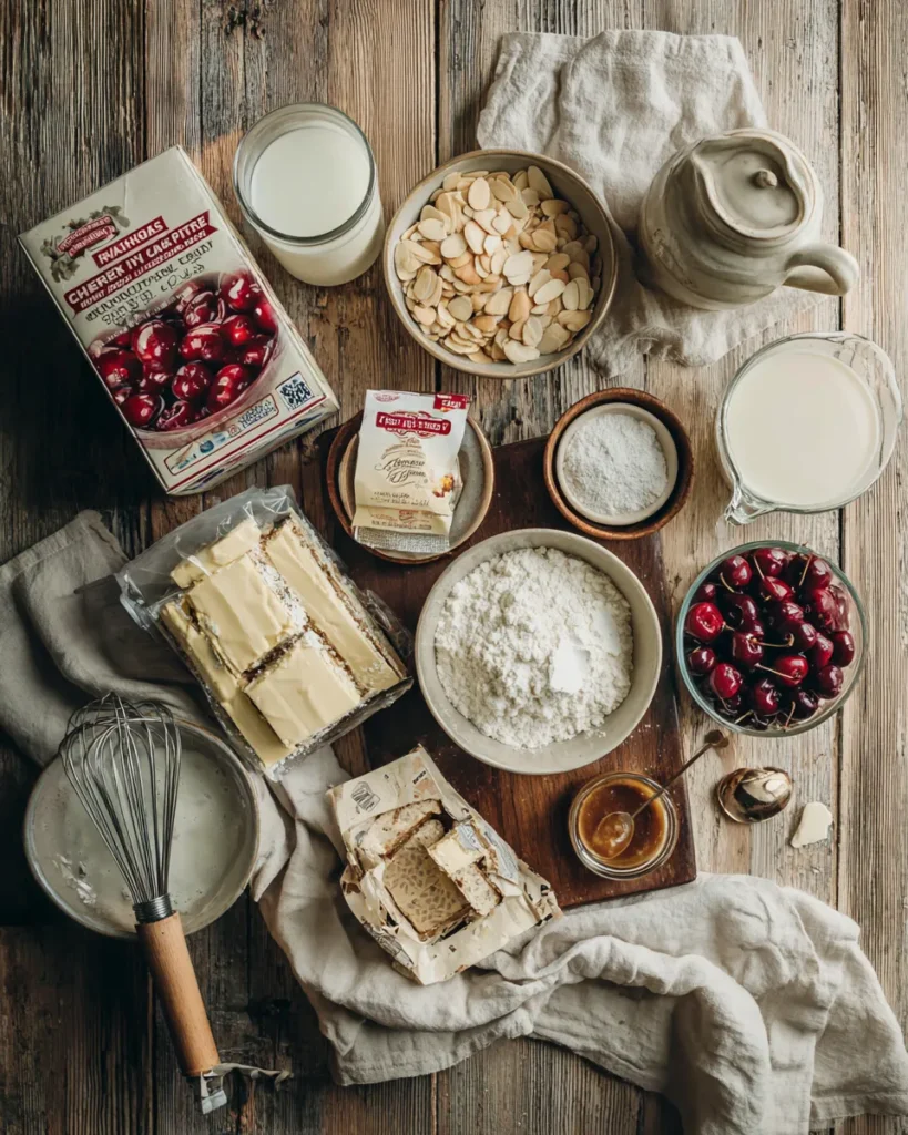 Cherry Almond Trifle Cake is a stunning, easy dessert layered with cherries, whipped cream, pudding, and almonds. The perfect make-ahead crowd-pleaser.