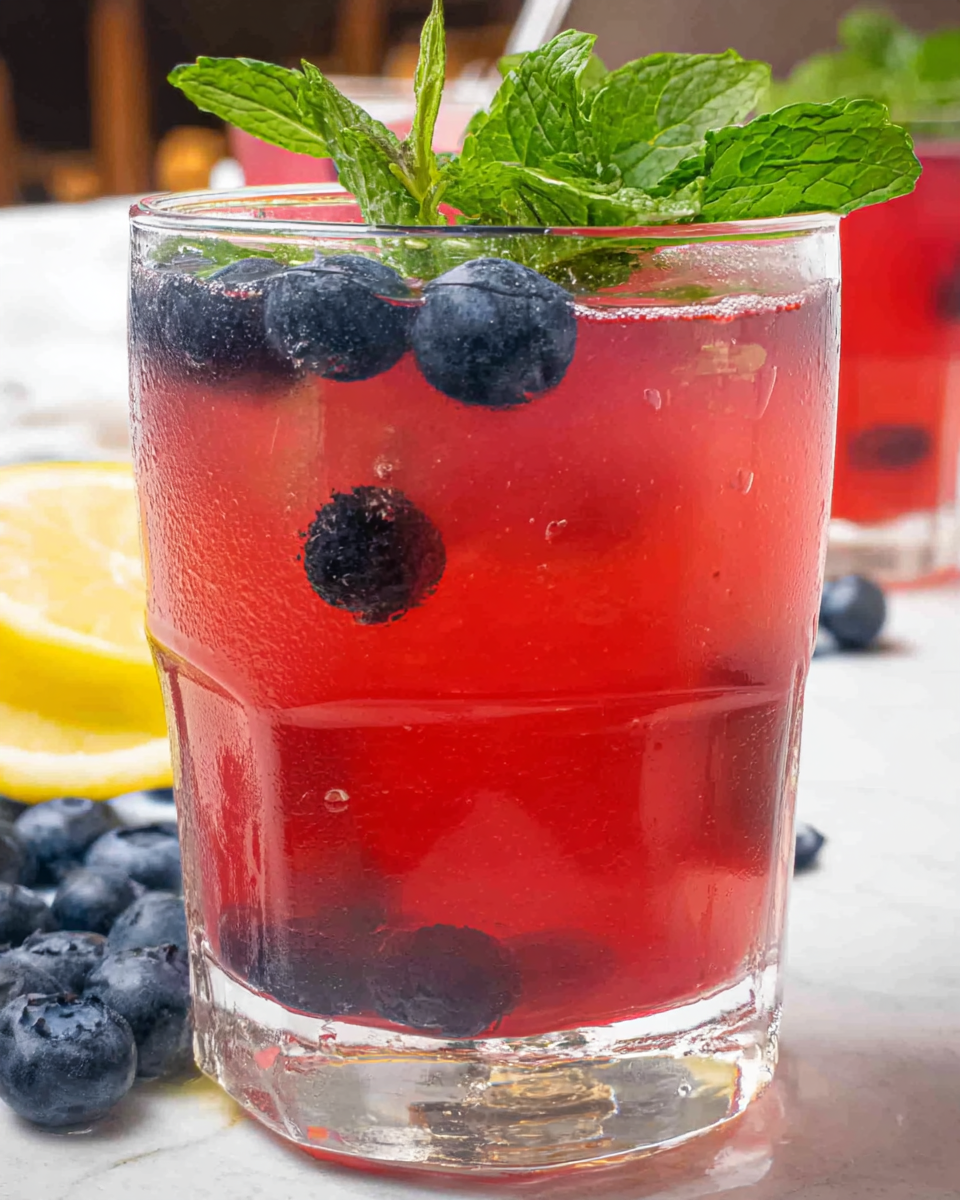 Antioxidant Rich Blueberry Green Tea is a refreshing, naturally sweet iced drink bursting with flavor and health benefits.