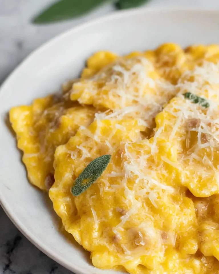 Italian Sausage Ravioli in Pumpkin Sauce is creamy, quick, and comforting. A 20-minute fall pasta recipe everyone will love.