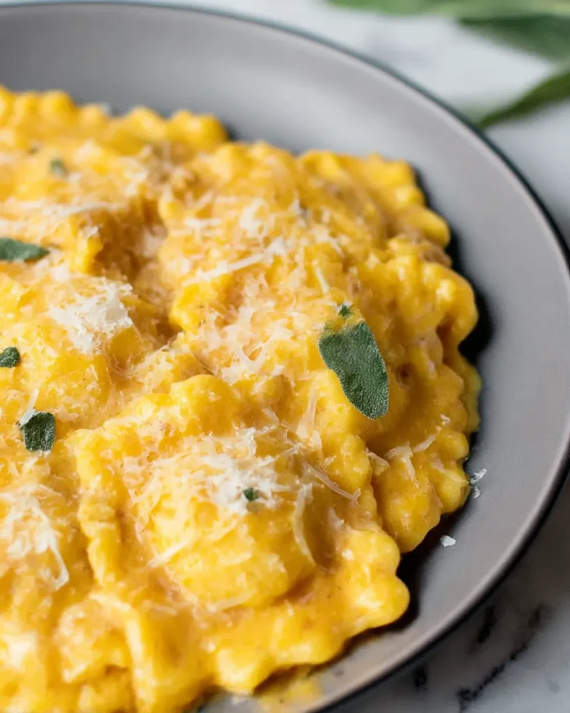 Italian Sausage Ravioli in Pumpkin Sauce is creamy, quick, and comforting. A 20-minute fall pasta recipe everyone will love.