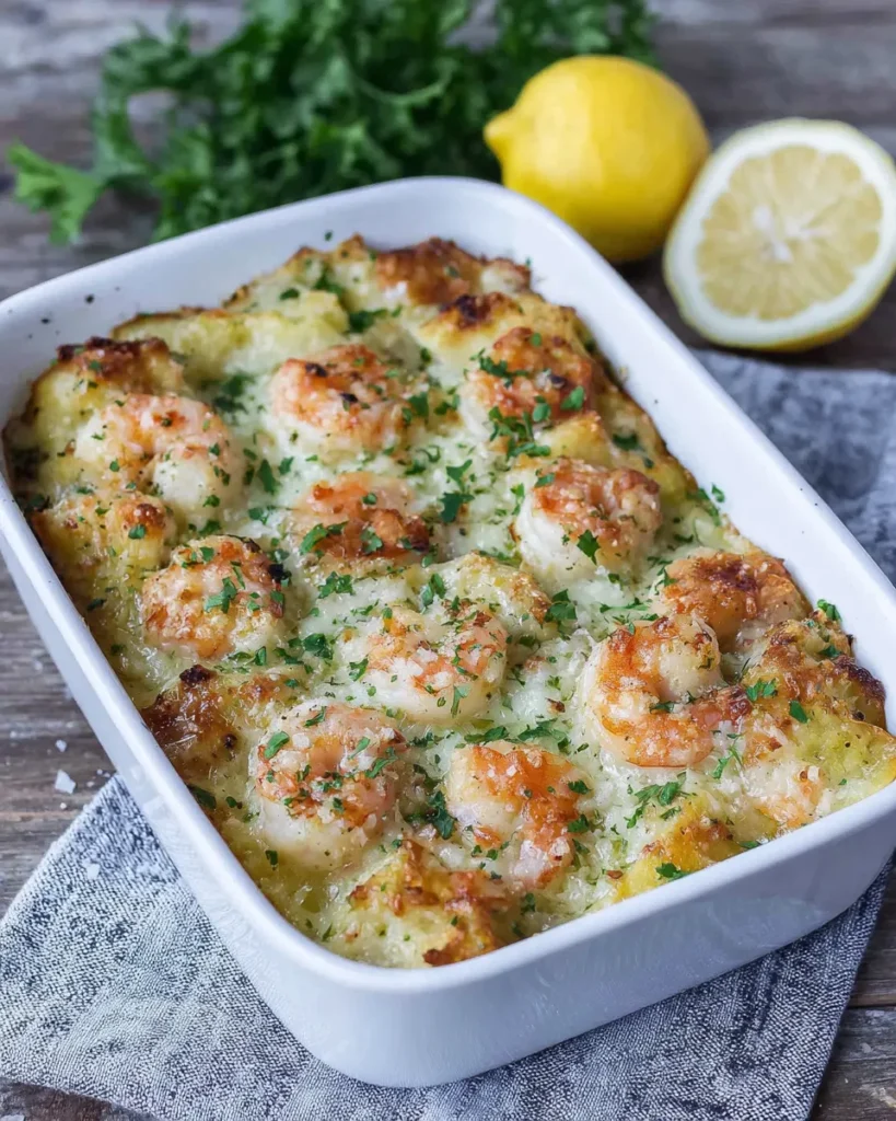 Garlic Butter Shrimp Scampi Lasagna
