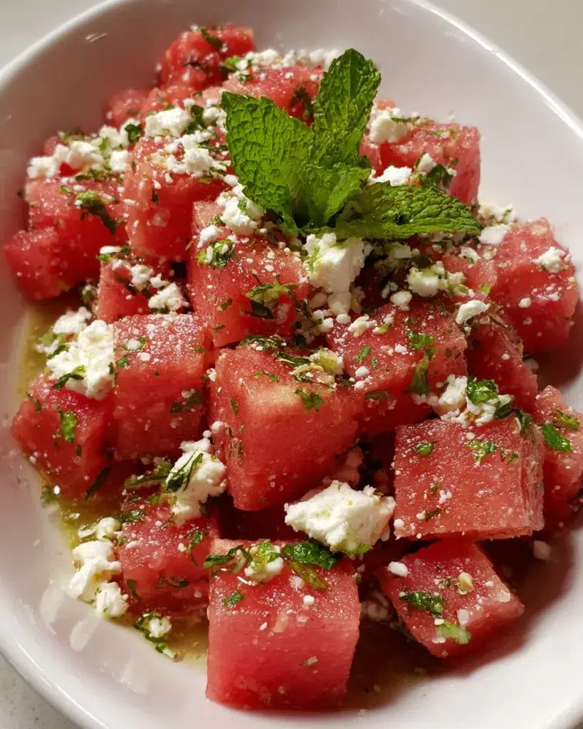 Watermelon Feta Salad – 5-Minute Refreshing Summer Favorite