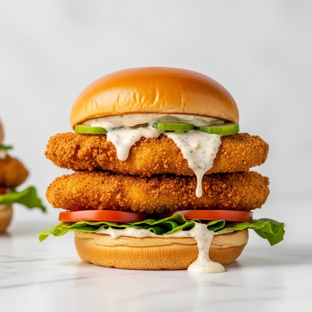 Cajun Crispy Chicken Sandwich with garlic aioli delivers juicy chicken, bold Cajun spice, and irresistible crunch in just 30 minutes.