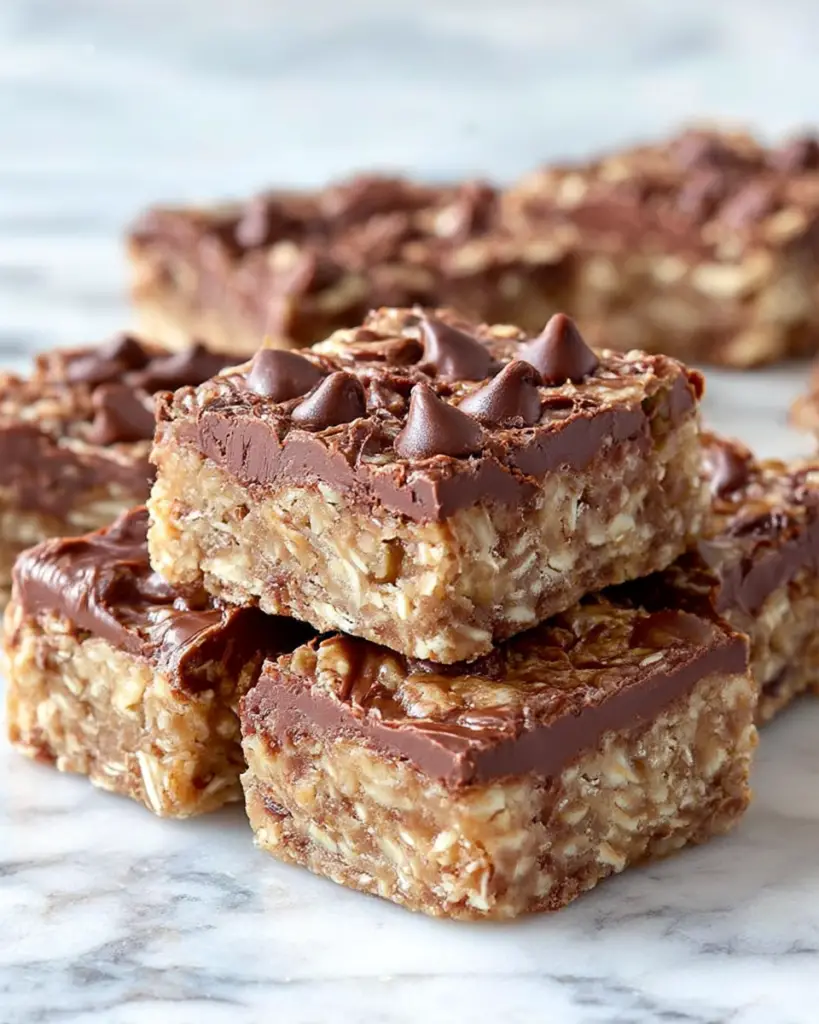 No Bake Chocolate Oatmeal Bars Easy Irresistible 5-Step