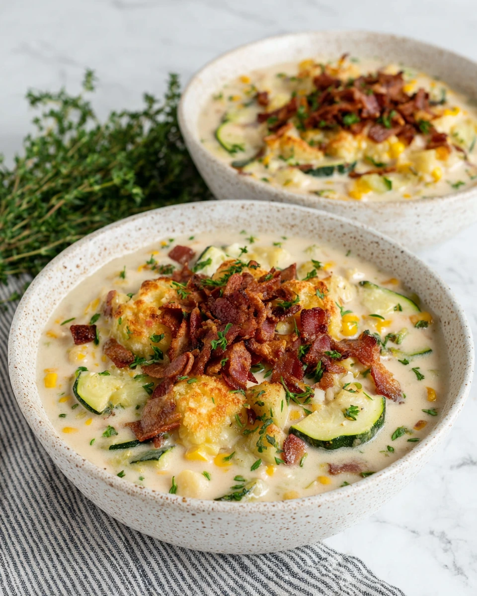 Summer Corn and Zucchini Chowder