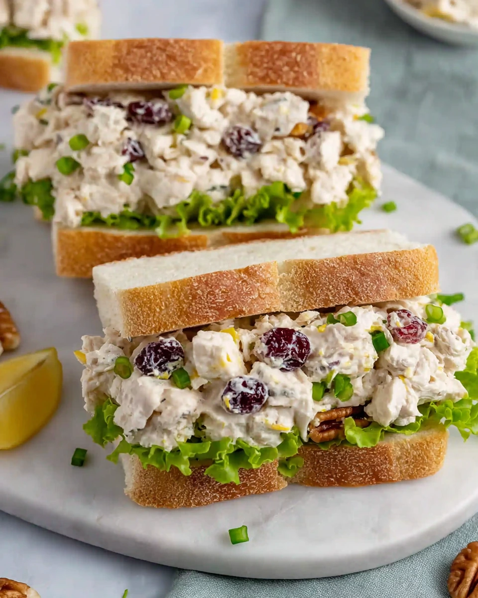 Simple Chicken Salad Tea Sandwiches