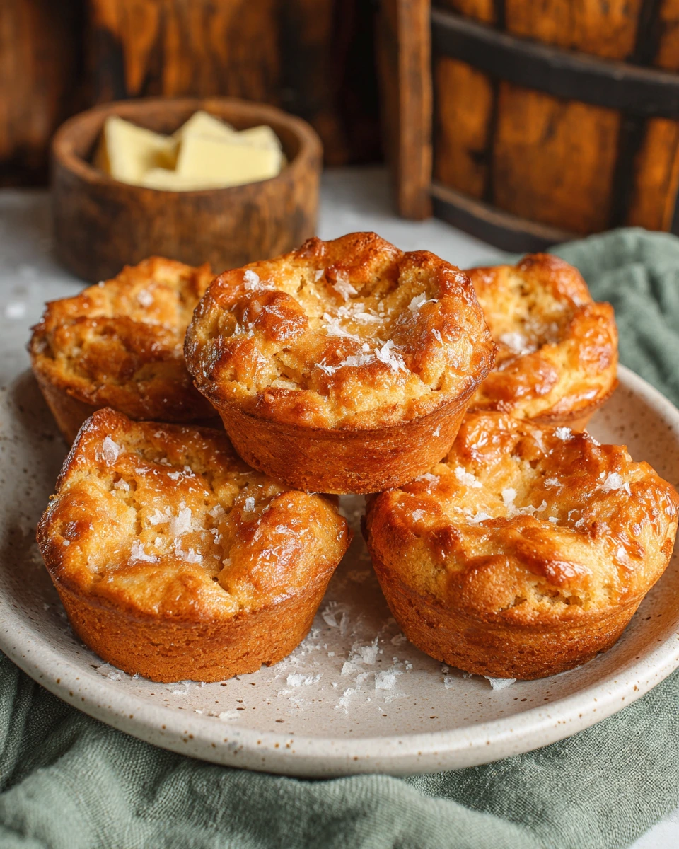 Close-up of homemade Hobbit inspired orange honey cakes topped with fresh orange slices and edible gold decoration, photographed in soft natural light on a white marble kitchen counter with a cozy, rustic feel.