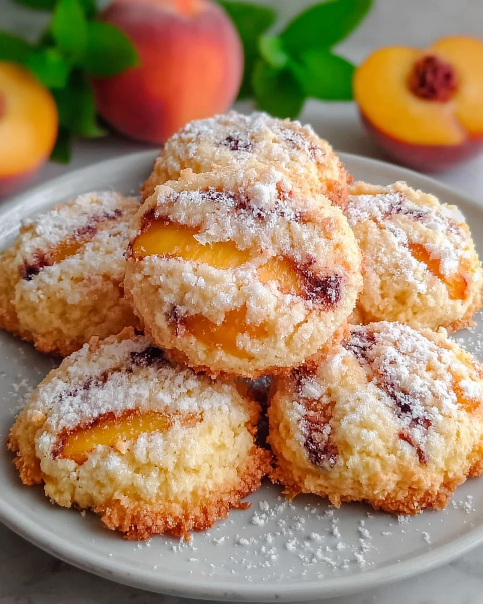 Italian Peach Summer Cookies | Light, Fruity & Beautifully Festive