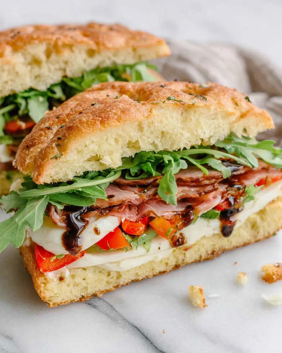 Classic Italian Focaccia Sandwich