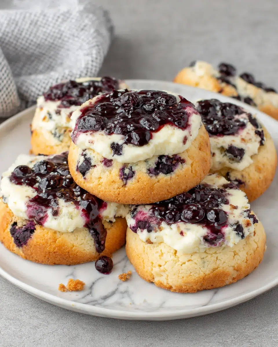 Gluten Free Blueberry Cheesecake Cookies