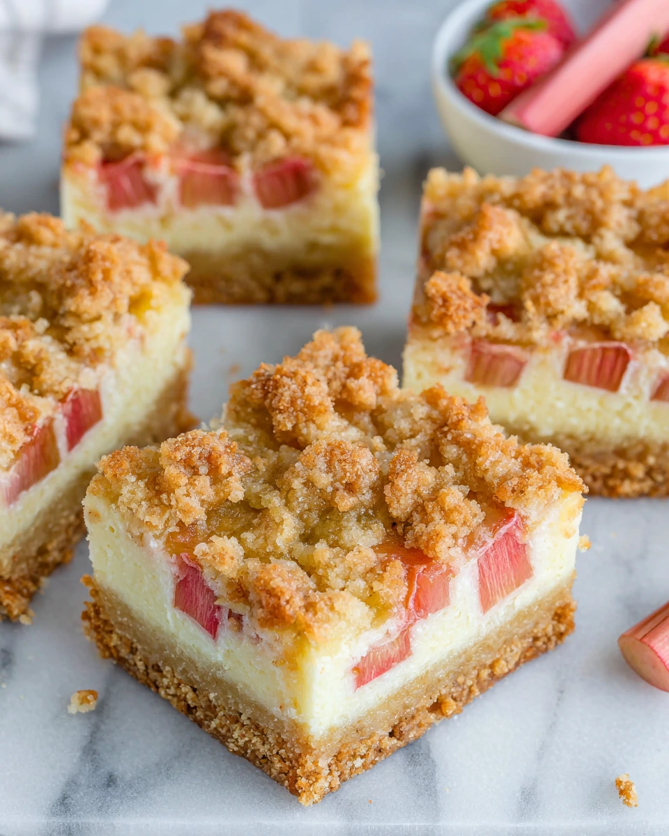 Rhubarb Custard Bars