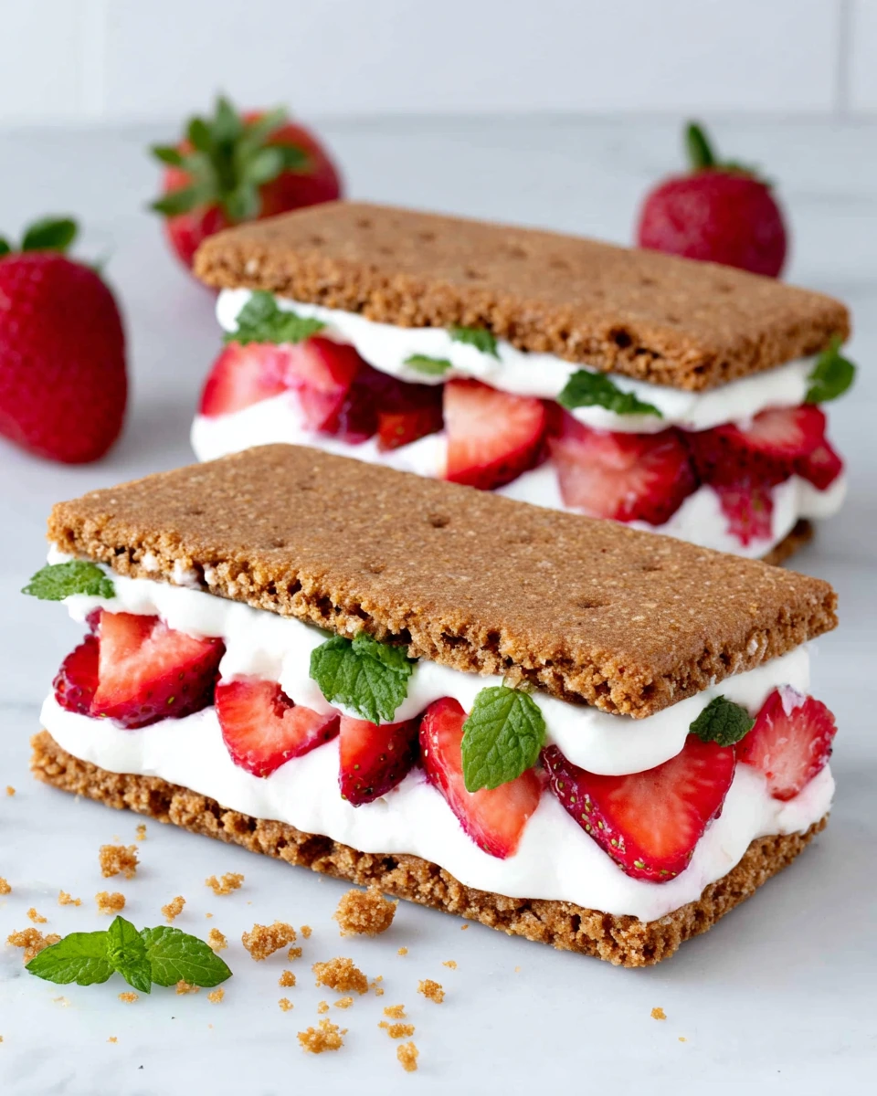 Strawberry Ice Cream Sandwiches