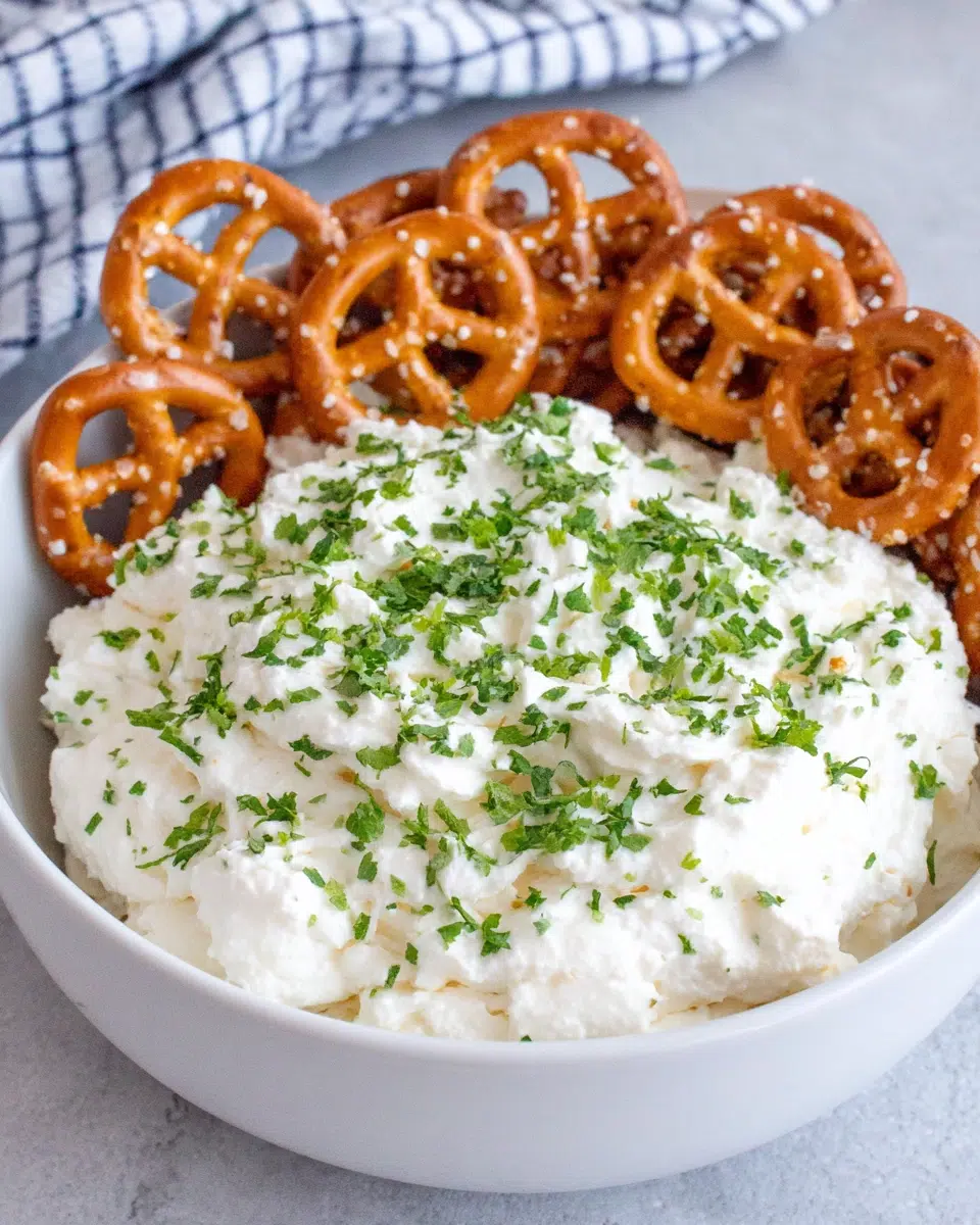 Margarita Dip with Salted Pretzels