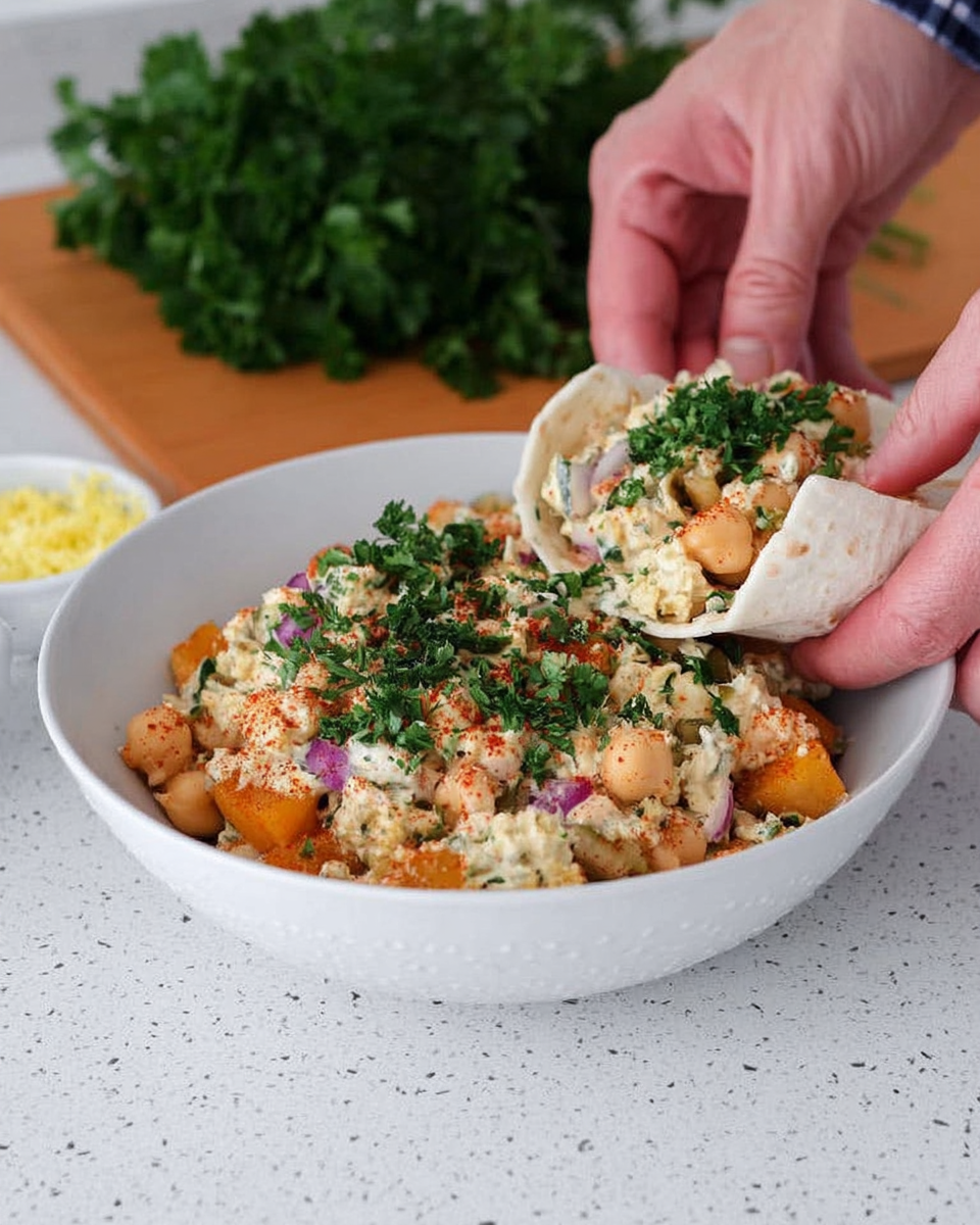 Chickpea Smash With Pumpkin